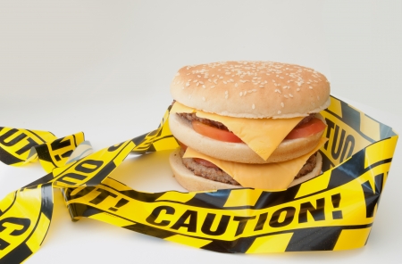 Junk food caution の写真素材