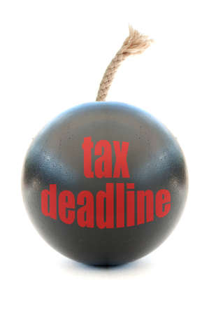 Tax deadline bombの写真素材
