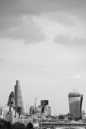 View of modern architectural buildings and offices