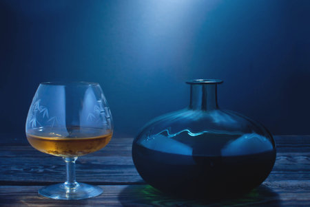 Brandy glassの写真素材