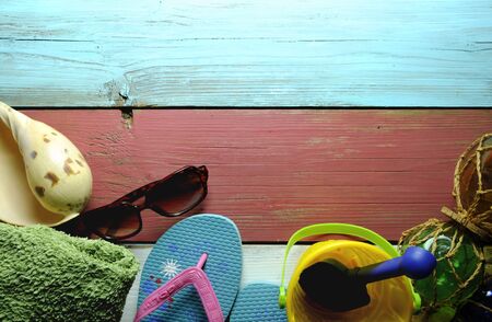 Summer beach hut background