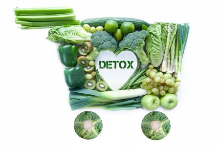 Detox grocery cartの写真素材