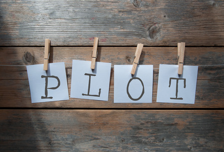 Constructing a plot story line conceptの写真素材