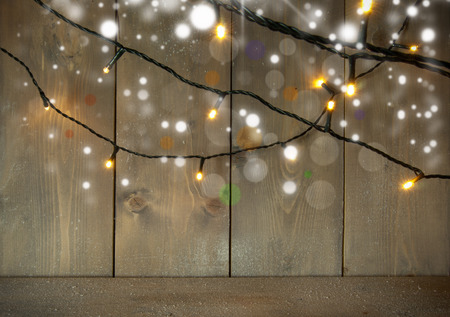 Christmas lights backgroundの写真素材