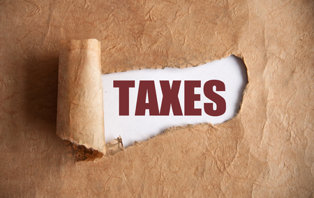Uncovering taxesの写真素材