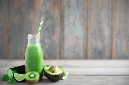 Green smoothie backgroundの写真素材