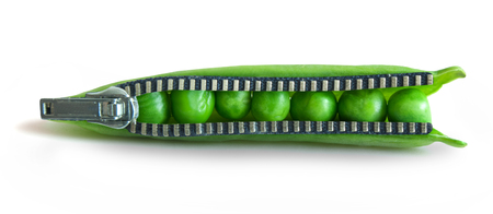 Healthy diet zipper conceptの写真素材