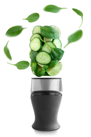 Green smoothie juicing conceptの写真素材