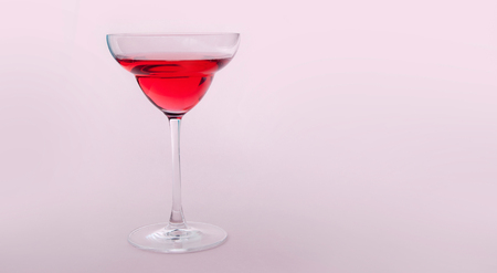 Summer red cocktail beverage in a glass の写真素材