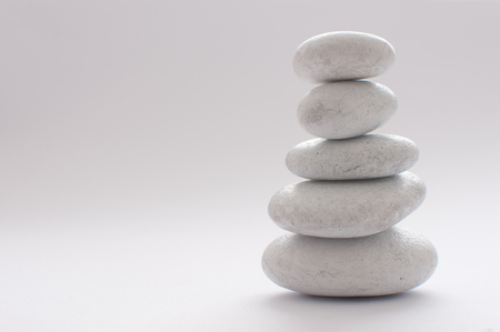 Yoga zen stones balancing on top of each otherの写真素材