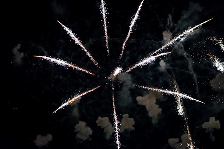 Fireworks at the fireworks festival or The Hague Scheveningen