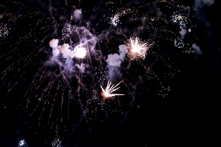 Fireworks at the fireworks festival or The Hague Scheveningen