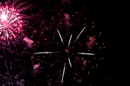Fireworks at the fireworks festival or The Hague Scheveningen