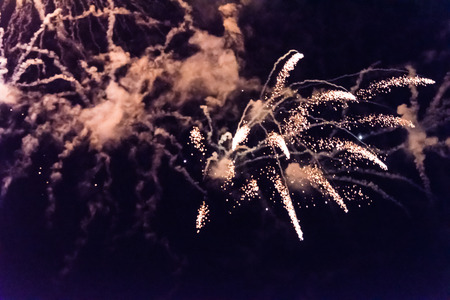 Fireworks at the fireworks festival or The Hague Scheveningenの写真素材