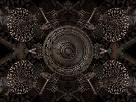 3D Render - Object - Abstract Machine Conceptの写真素材