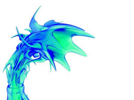 3D Render - Object - Spiky Organic Coneの写真素材