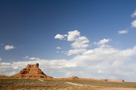 A hill in Valley of the Gods, Utahの写真素材