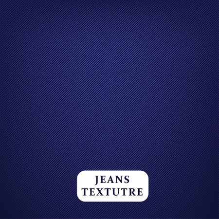 Blue jeans texture. Vector illustration for your design. Eps 10. Denim square shapeのイラスト素材