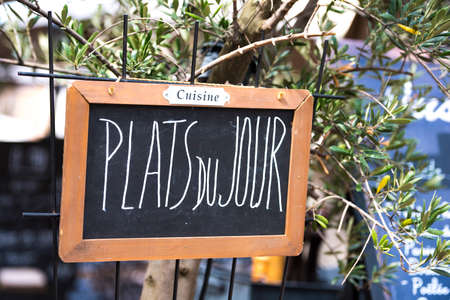 daily special, written on a chalkboardの写真素材