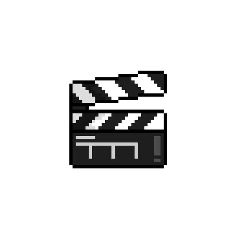 black take board in pixel art styleのイラスト素材