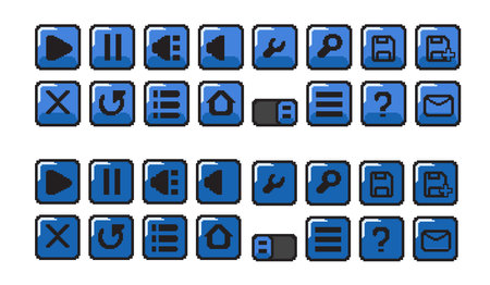 Set of icons for web and mobile apps. Vector illustration in flat design.のイラスト素材