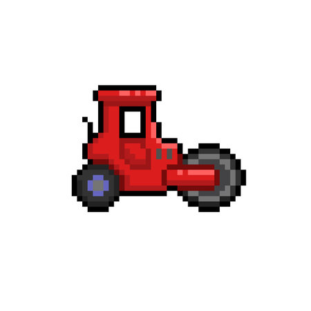 vibro roller in pixel art styleのイラスト素材