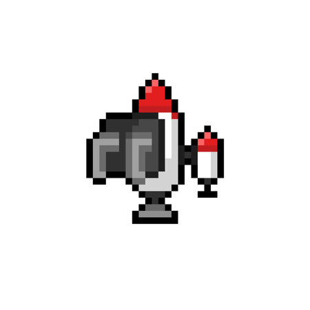 jet pack in pixel art styleのイラスト素材
