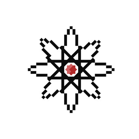 Science sign in pixel art styleのイラスト素材