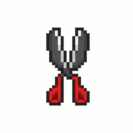 pixel art scissors, pixel art, pixel art, pixel art, pixel artのイラスト素材