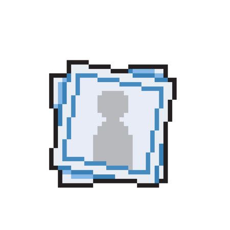 photo album in pixel art styleのイラスト素材