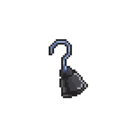 hook hand in pixel art styleのイラスト素材