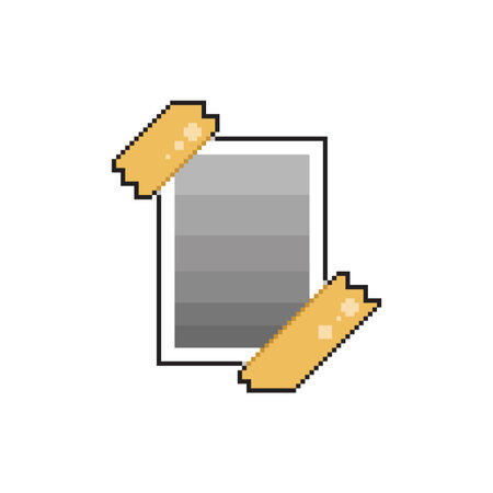 video game pixelated with rectangle frame vector illustration design vector illustration designのイラスト素材