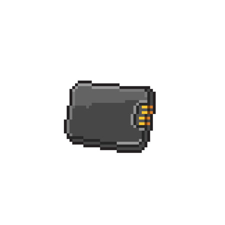 pixelated chipset vector icon illustration design template isolated on white background.のイラスト素材