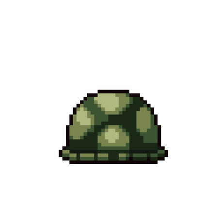 turtle shell in pixel art styleのイラスト素材