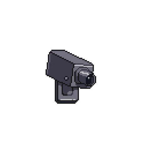 CCTV tool in pixel art styleのイラスト素材