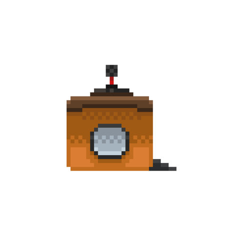 speech podium in pixel art styleのイラスト素材