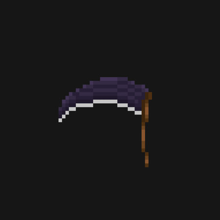 a schythe in pixel art styleのイラスト素材