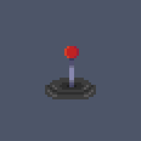 controller joystick in pixel art styleのイラスト素材