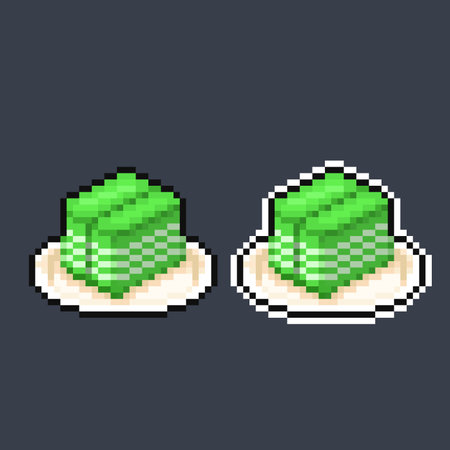 Lapis cake in pixel art styleのイラスト素材