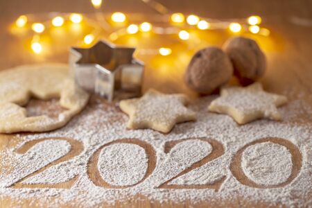 Christmas baking - delicious homemade biscuits - New Year's Eve 2020