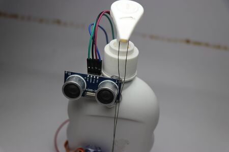 Contactless hand sanitizer dispensing machine made using sensorの写真素材