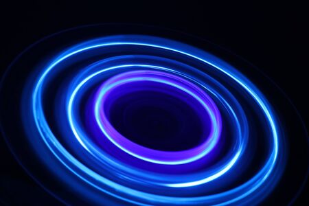 Pattern formed by spinning light emitting diodes