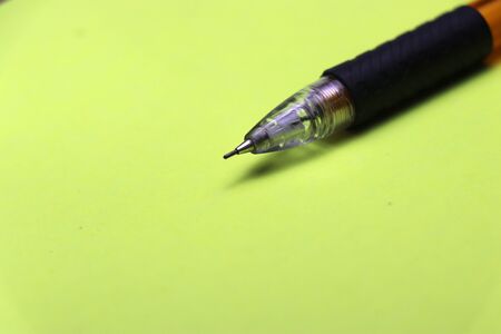 Macro shot of mechanical pencil also called as lead pencil tip partの写真素材