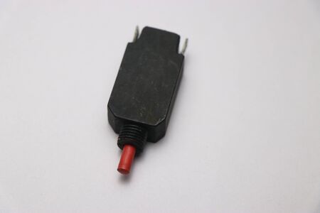 Mixer grinder or blender overload protector switch on white backgroundの写真素材