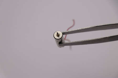 Coreless motor front part closeup. High rpm dc motor for mini dronesの写真素材