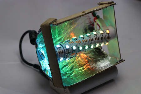 Arduino controlled LED decorative light which is programmable and color of each LED can be controlledの写真素材