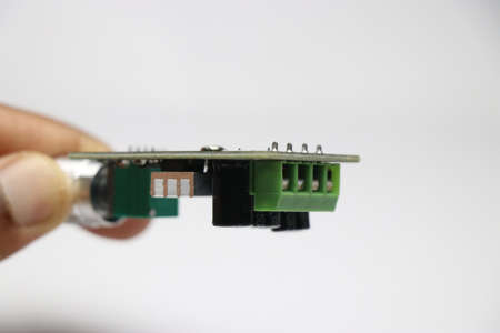 speed of motor controlled by potentiometer equip board held in hand