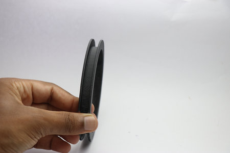 Ring made with PLA filament and 3d printing technology. 3D printed objects for practical use