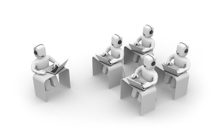 Communication concept. Isolated on whiteの写真素材