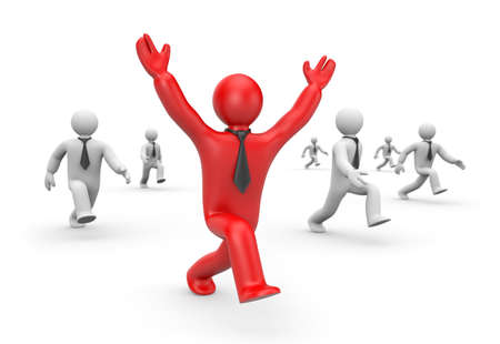 Business success concept. Isolated on whiteの写真素材